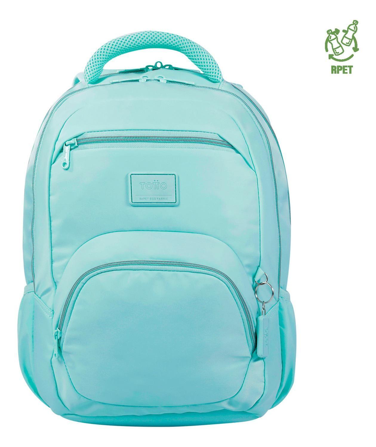 Mochila Mujer Totto Tracer 4 Rpet Azul Limpet Shell-0