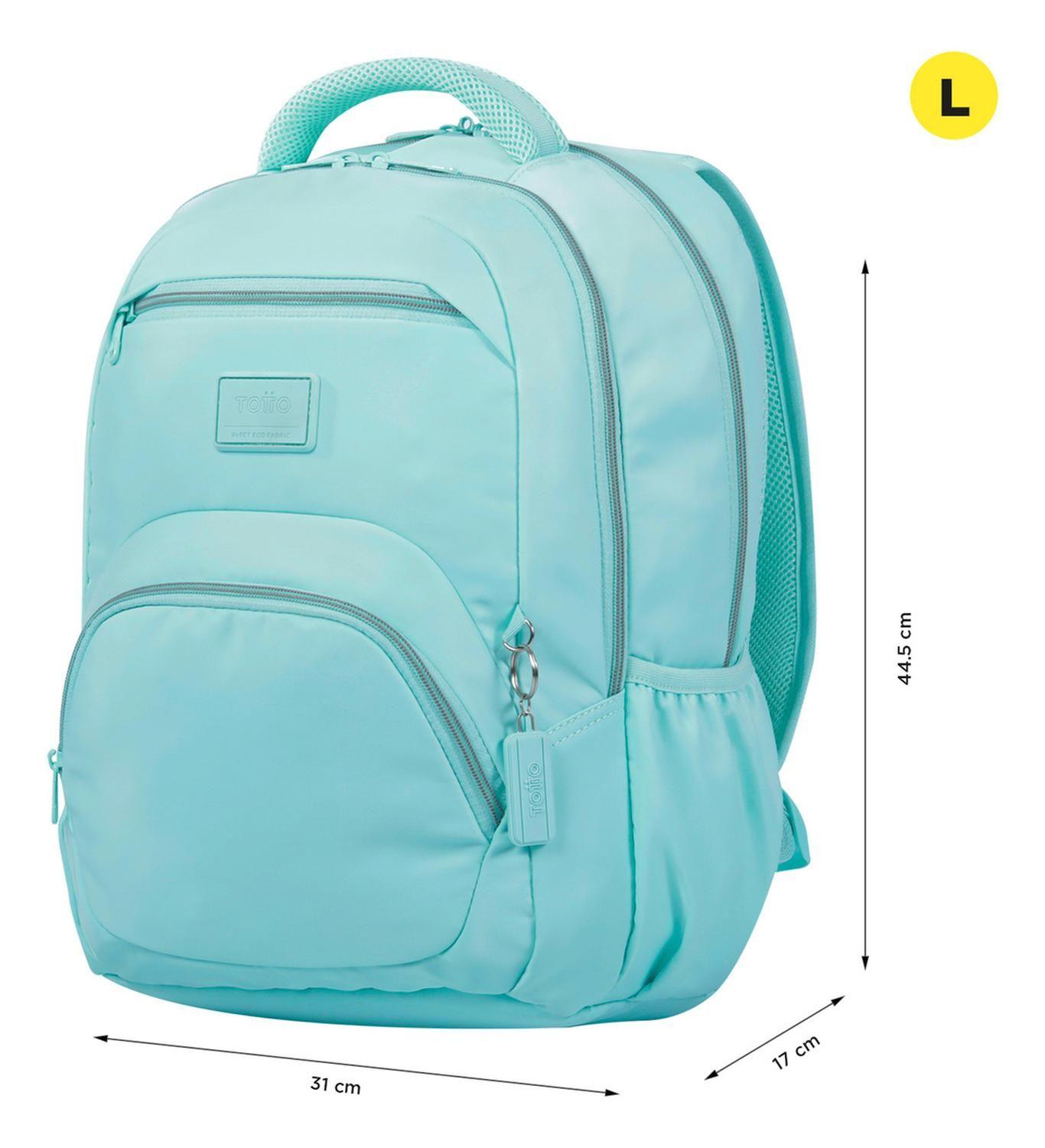 Mochila Mujer Totto Tracer 4 Rpet Azul Limpet Shell-2