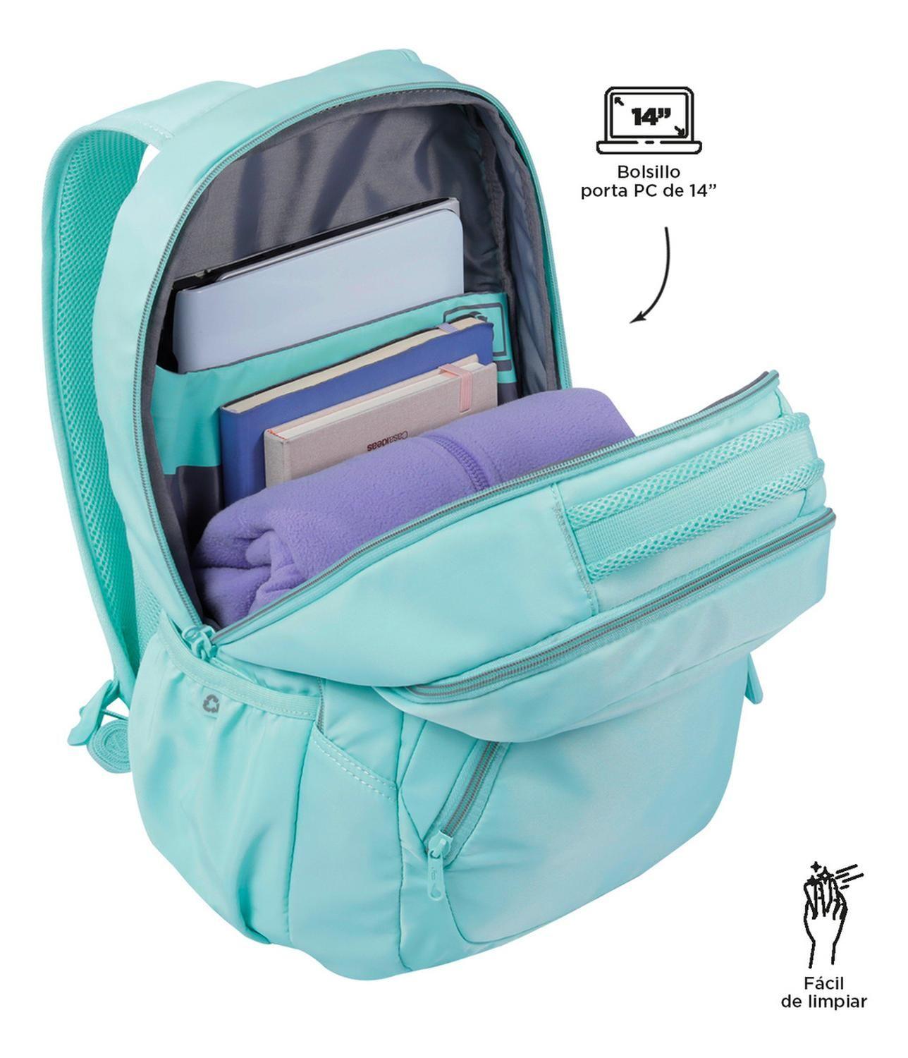 Mochila Mujer Totto Tracer 4 Rpet Azul Limpet Shell-4