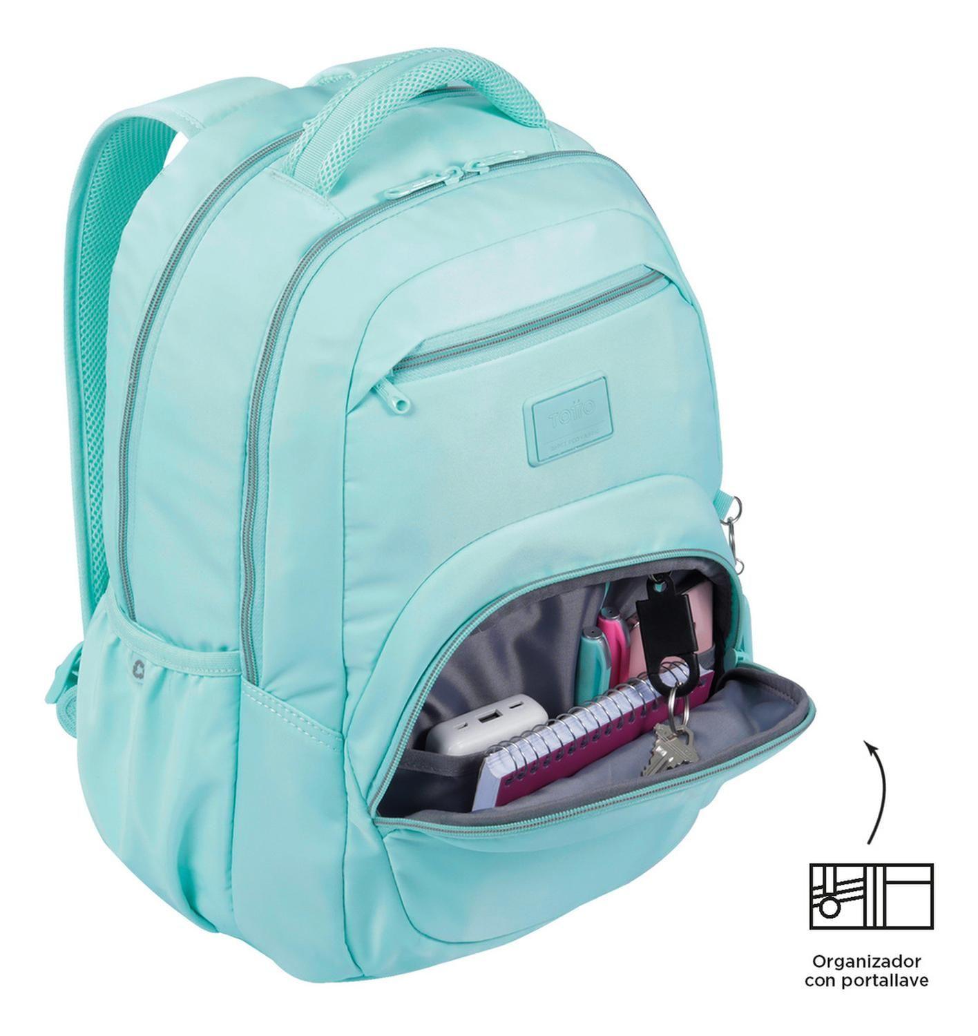 Mochila Mujer Totto Tracer 4 Rpet Azul Limpet Shell-5