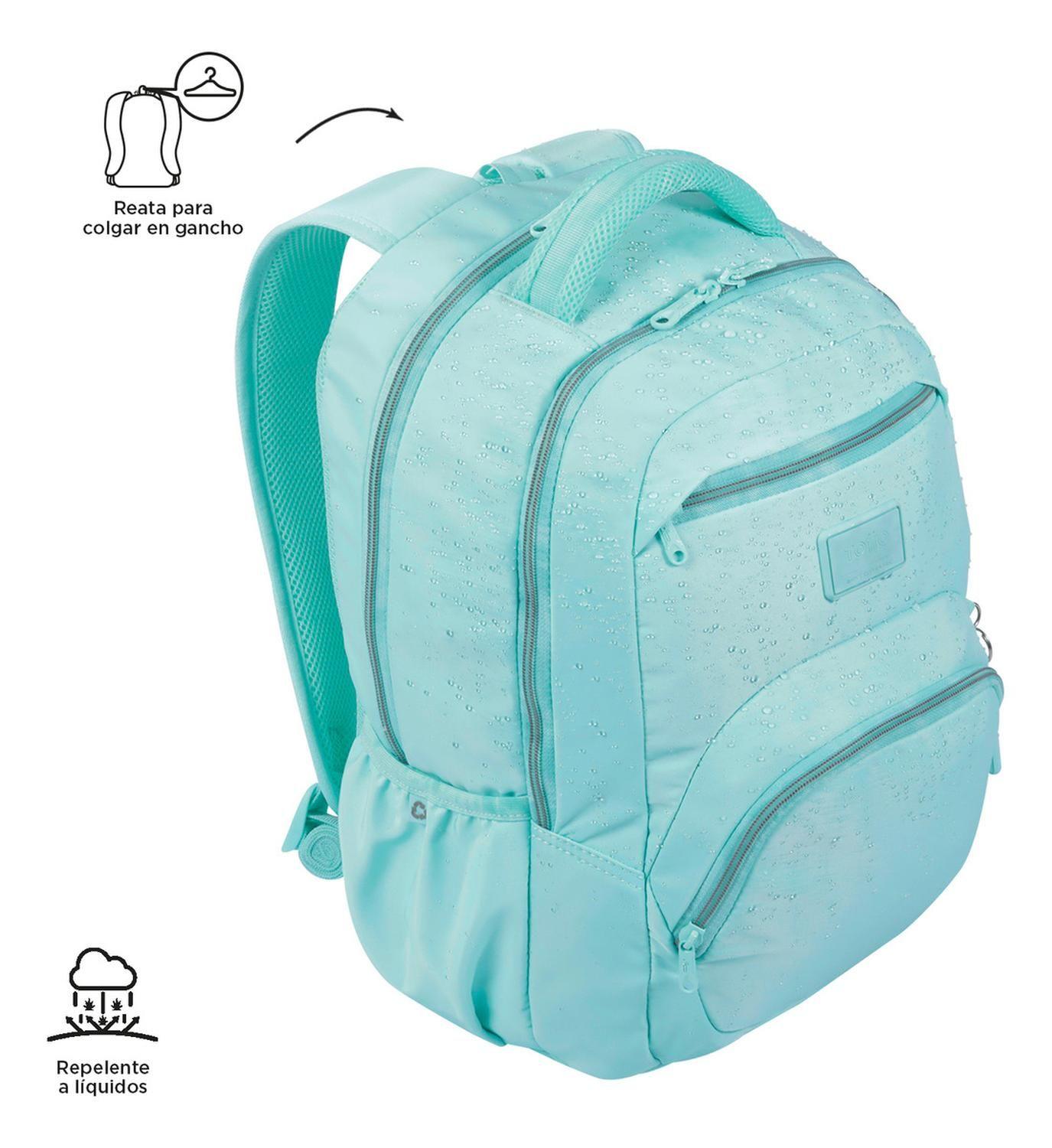 Mochila Mujer Totto Tracer 4 Rpet Azul Limpet Shell-7