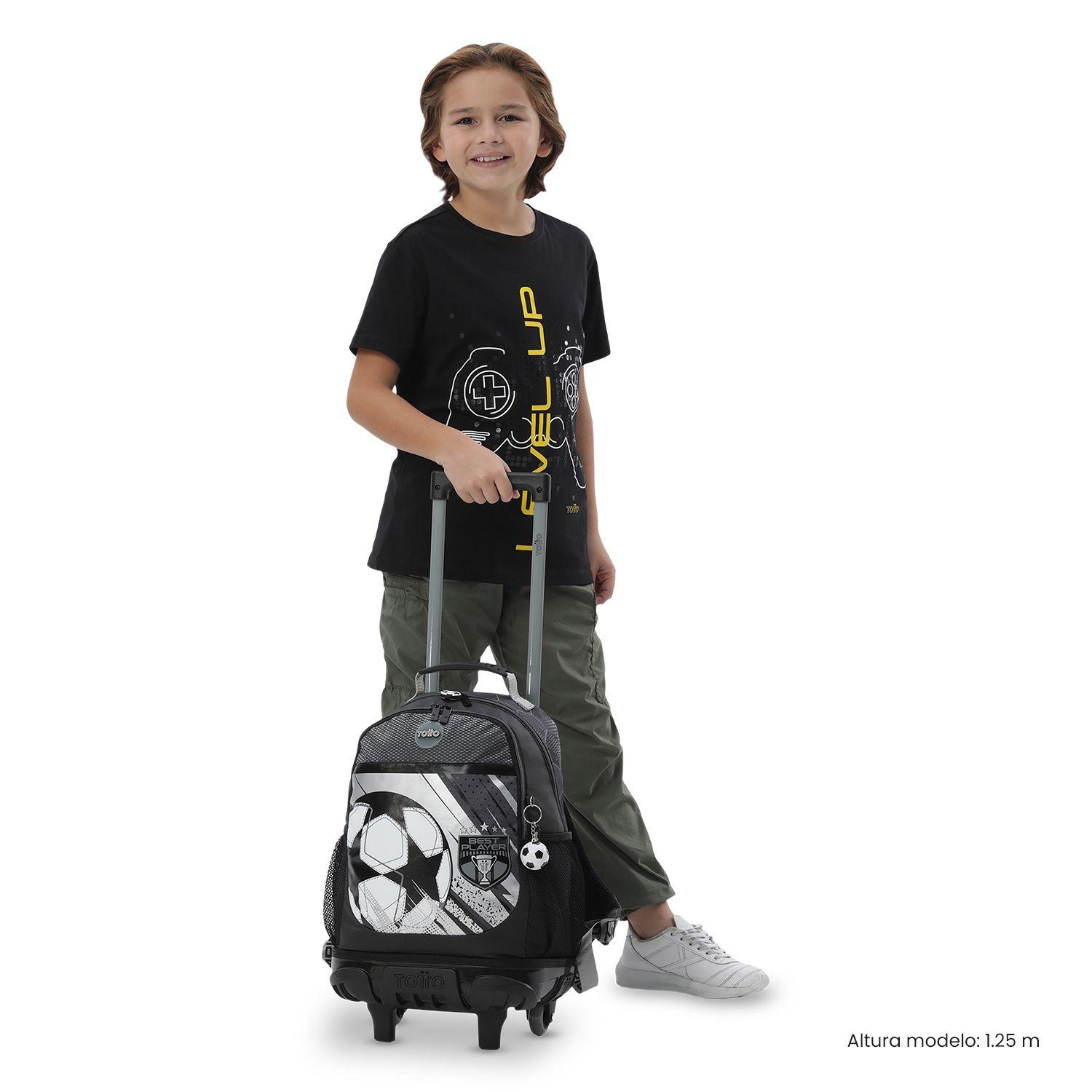 Mochila para Niño con ruedas Champion Mediano Gris-1