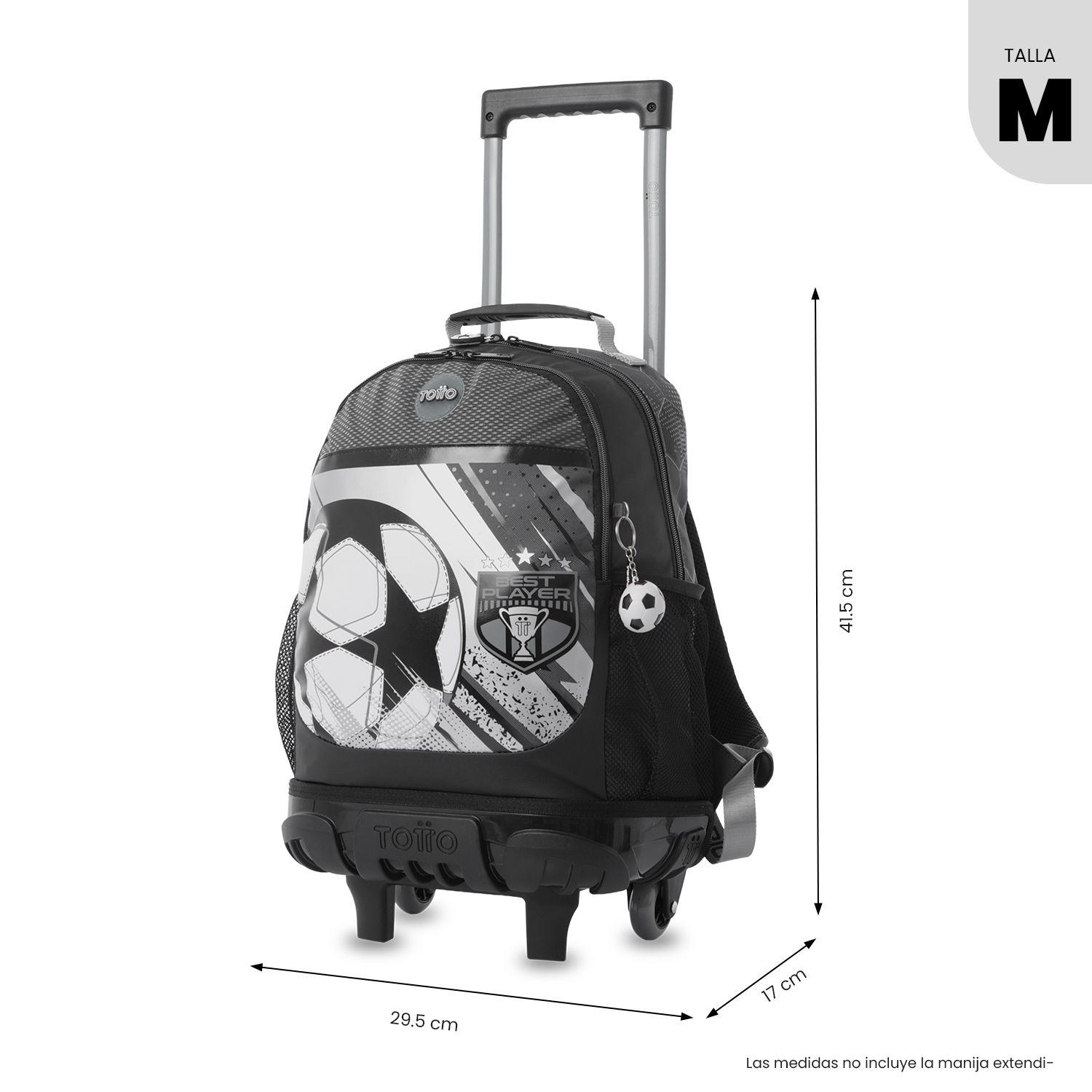 Mochila para Niño con ruedas Champion Mediano Gris-2