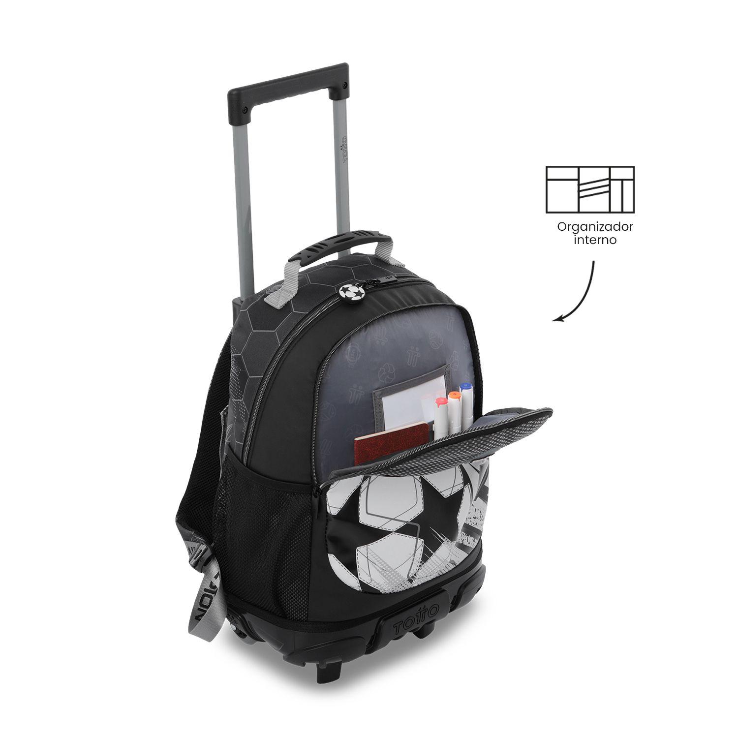 Mochila para Niño con ruedas Champion Mediano Gris-5