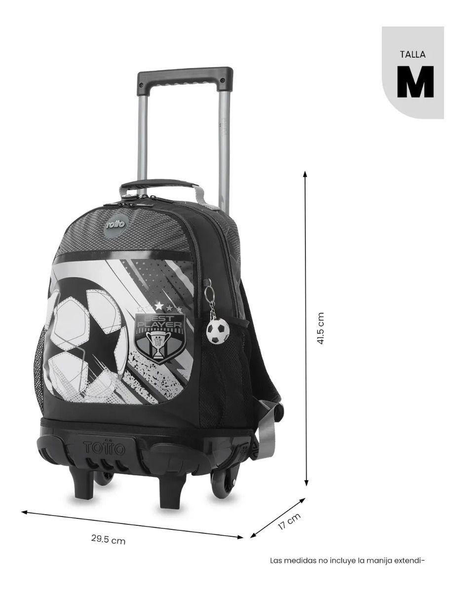 Mochila Para Niño Con Ruedas Champion Mediano Gris-2
