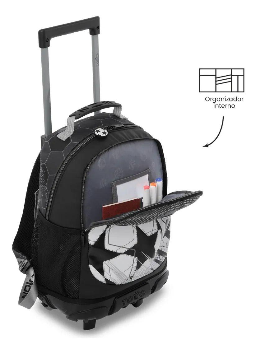 Mochila Para Niño Con Ruedas Champion Mediano Gris-5