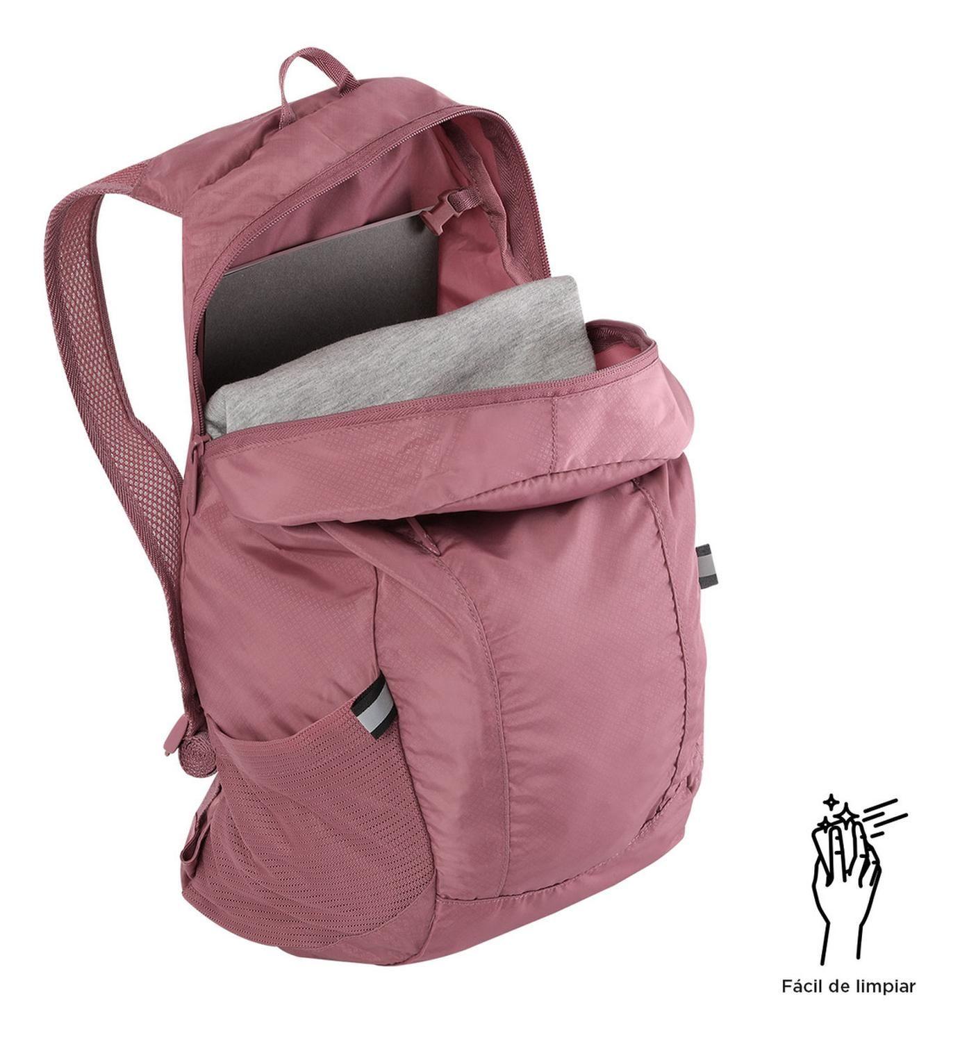 Mochila De Viaje Plegable Totto Troker M Rosado Deco Rose-4