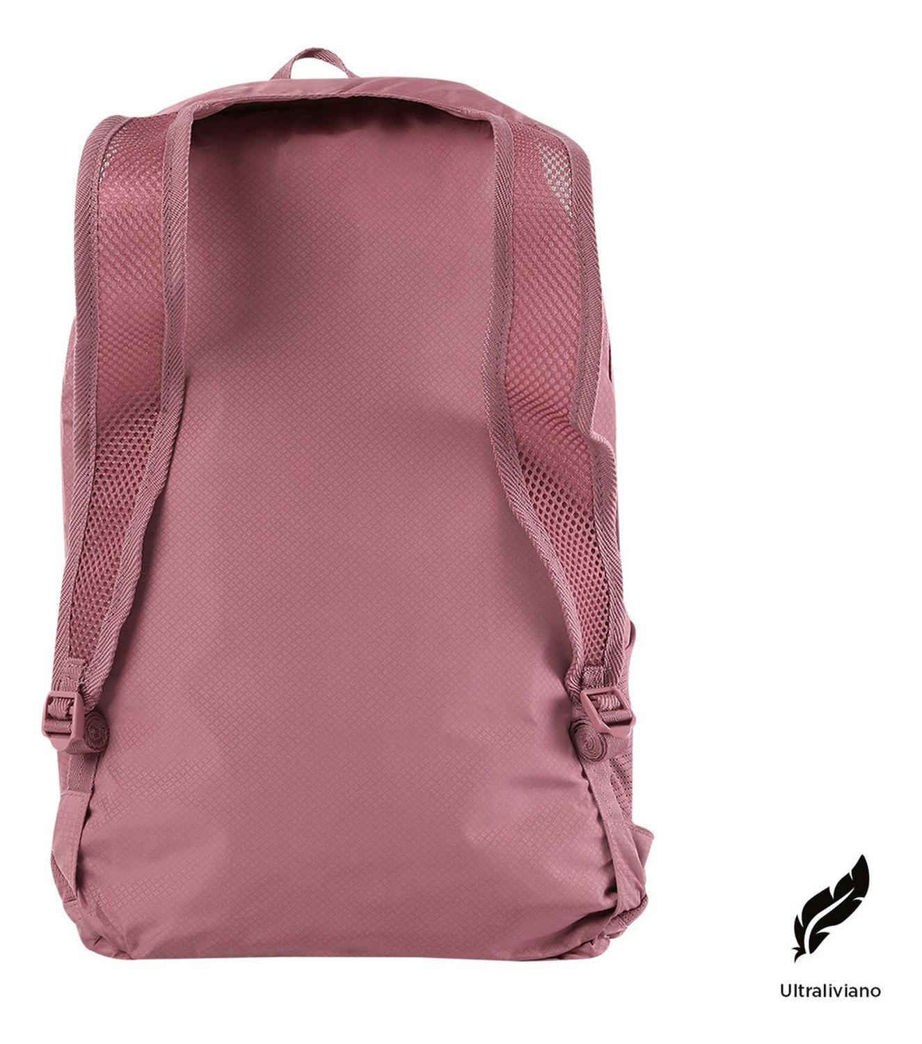 Mochila De Viaje Plegable Totto Troker M Rosado Deco Rose-5