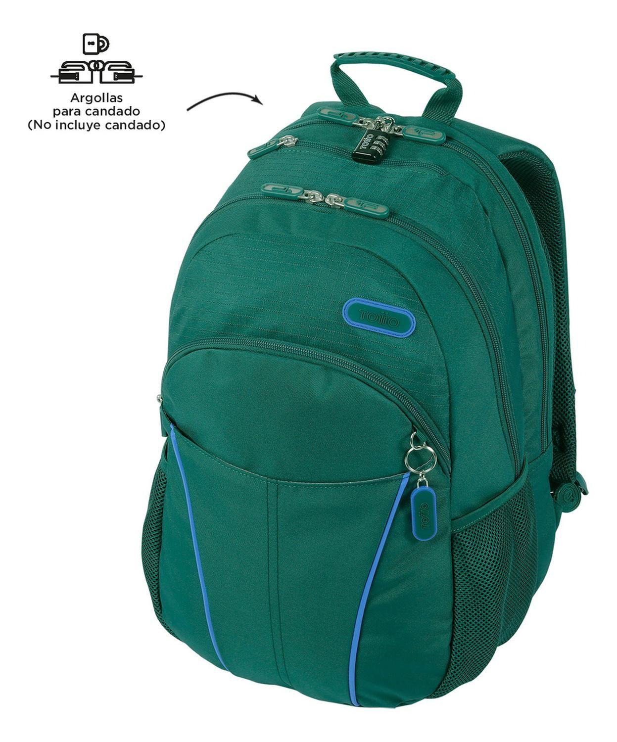 Mochila Hombre Totto Porta Notebook Cambri Bistro Green-6