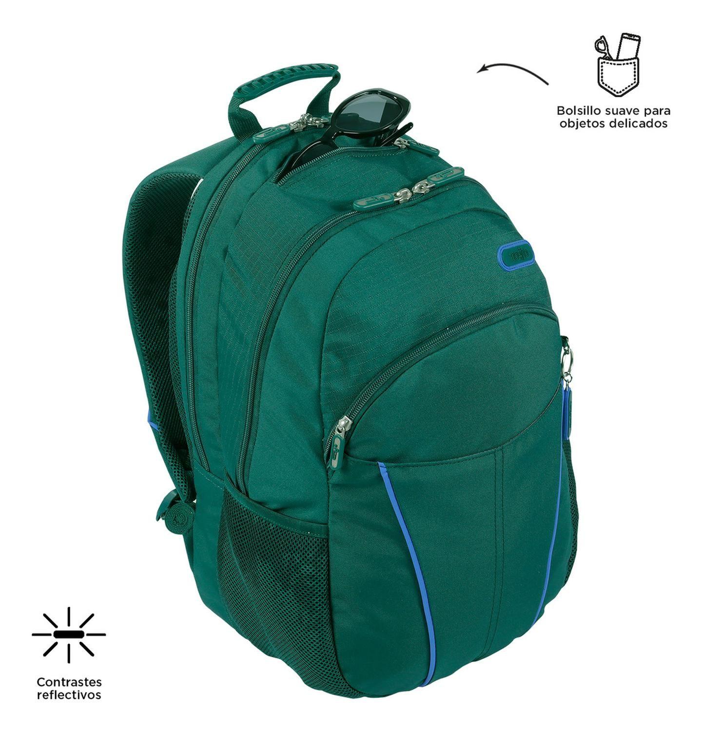 Mochila Hombre Totto Porta Notebook Cambri Bistro Green-8