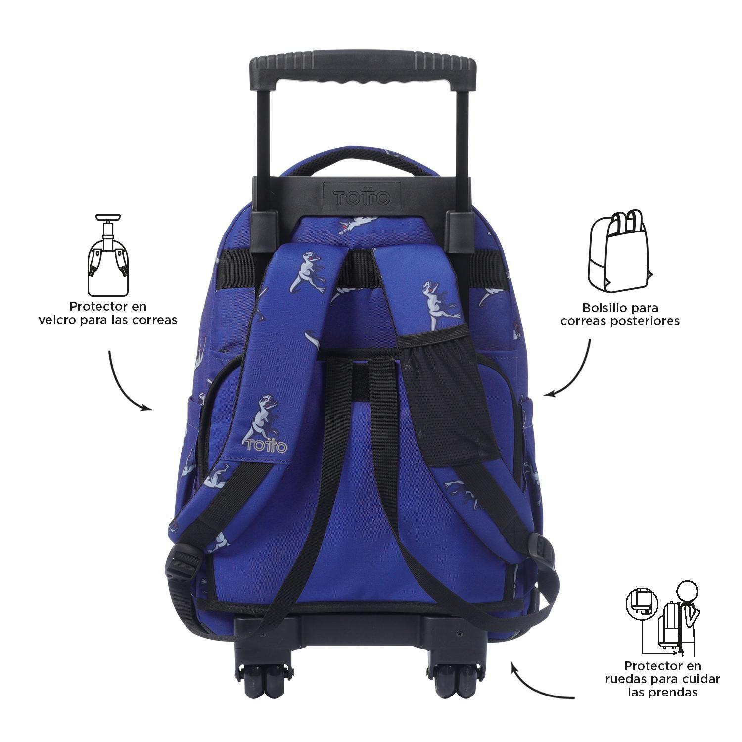 Mochila con Ruedas Niño Renglon Azul-3