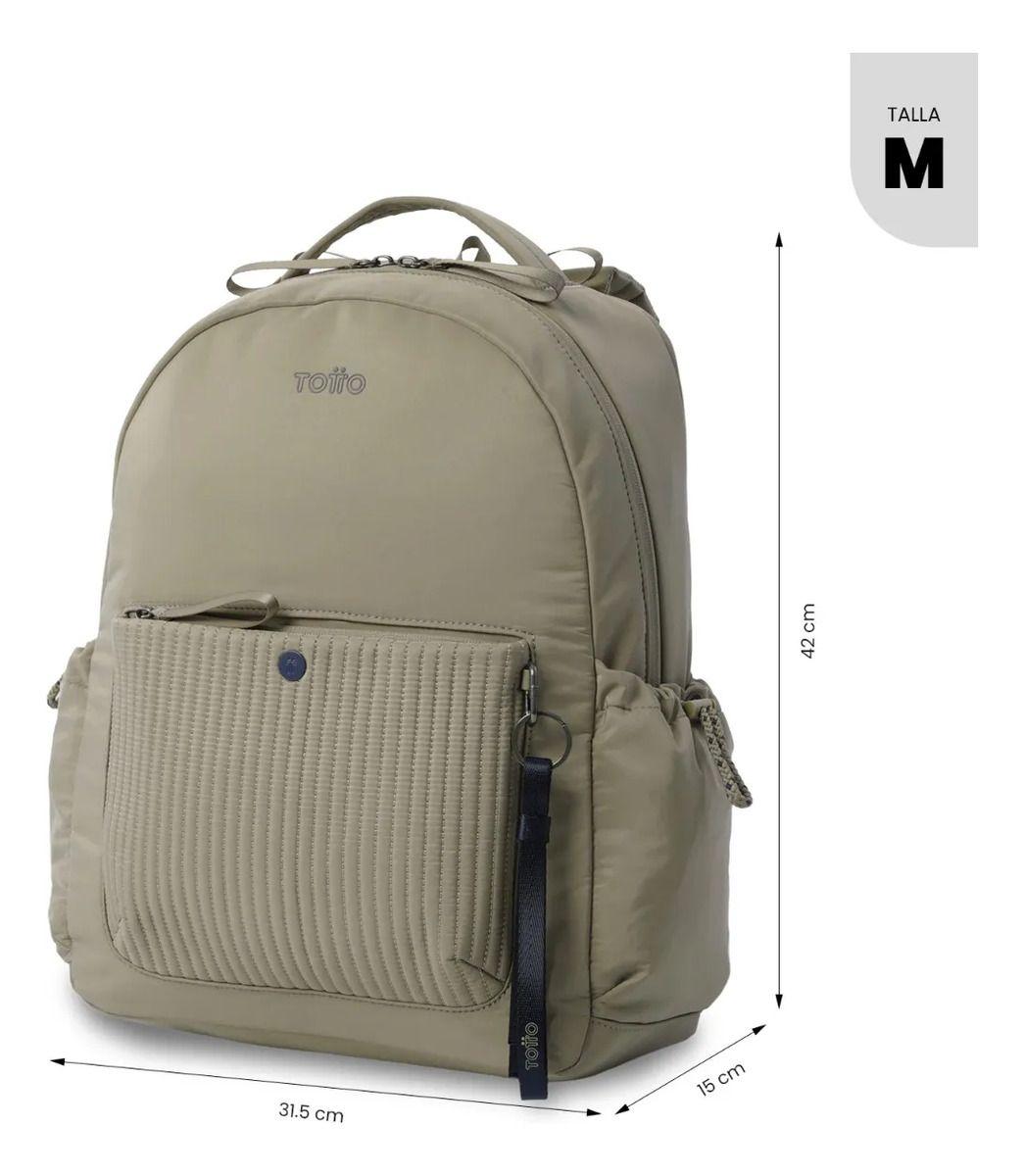 Mochila Universitario Praga Porta Pc 14  Café Mujer-2
