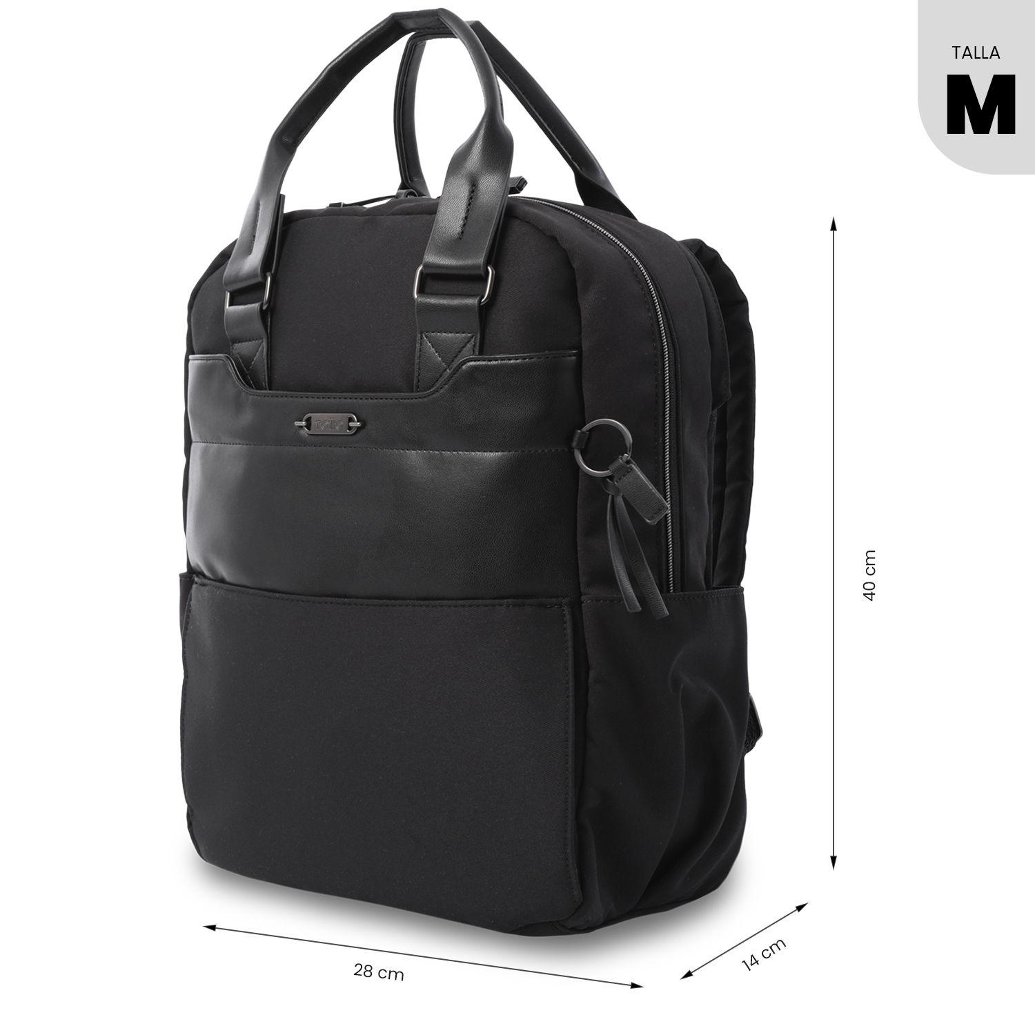 Mochila Ejecutivo Porta PC 14" Toscana Negro Mujer-2