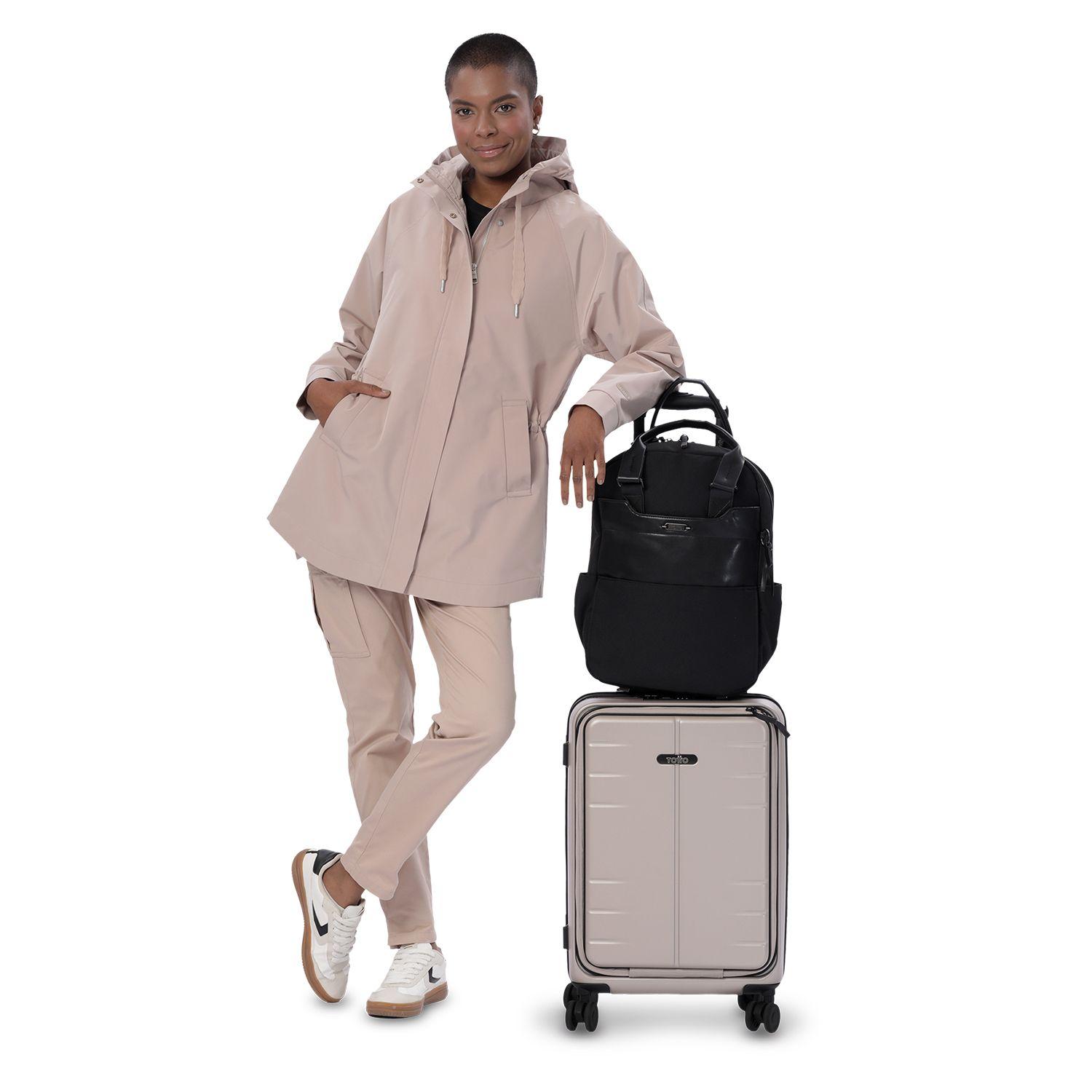 Mochila Ejecutivo Porta PC 14" Toscana Negro Mujer-7