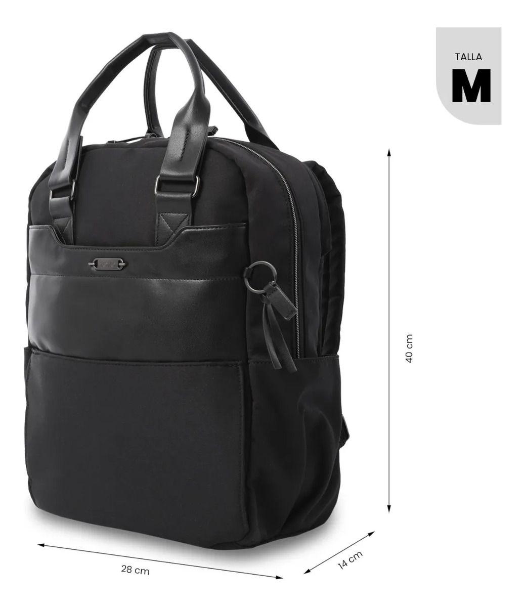 Mochila Ejecutivo Porta Pc 14  Toscana Negro Mujer-2