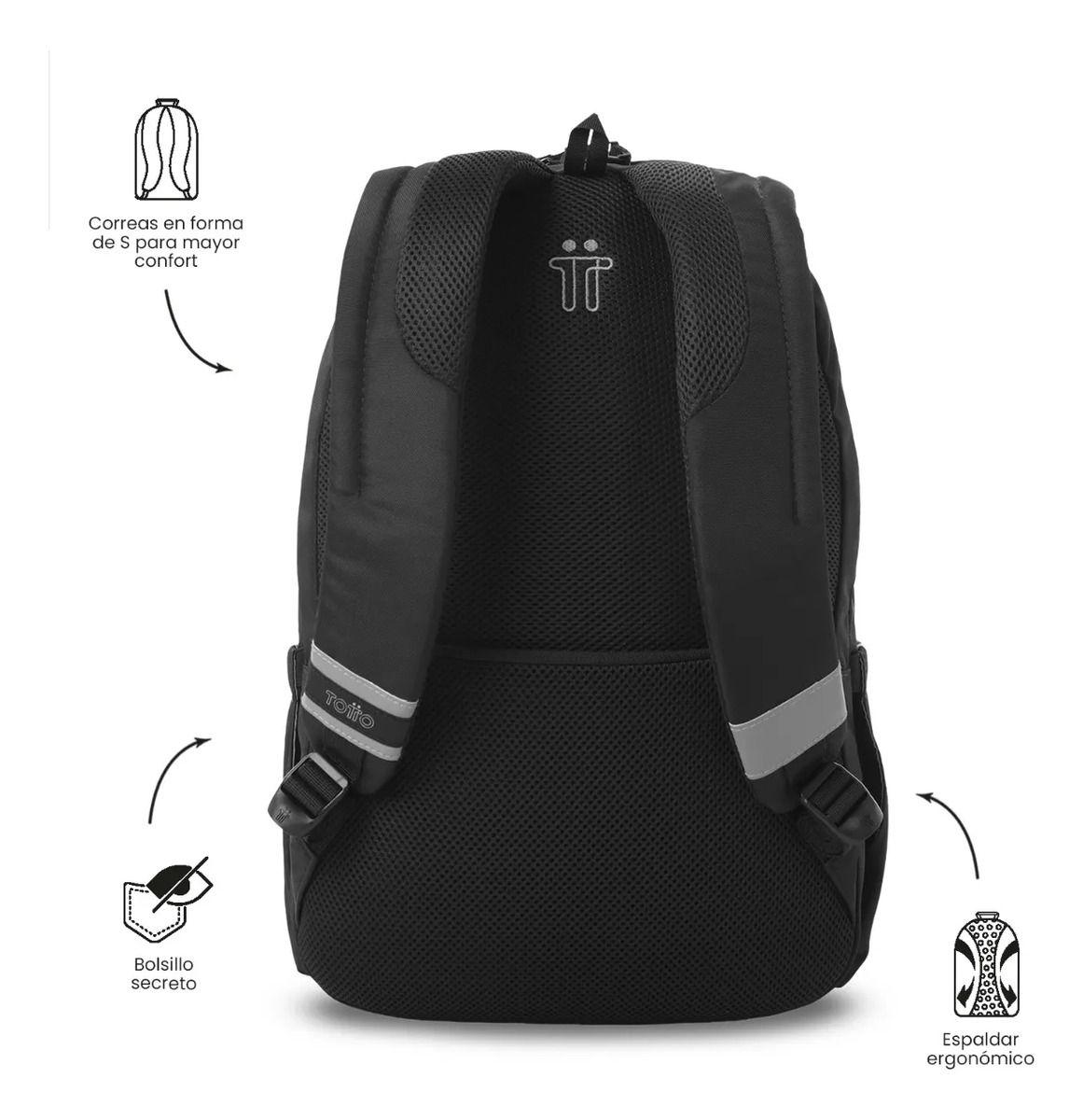 Mochila Universitario  Porta Pc 15  Indo 2.0 Negro-2