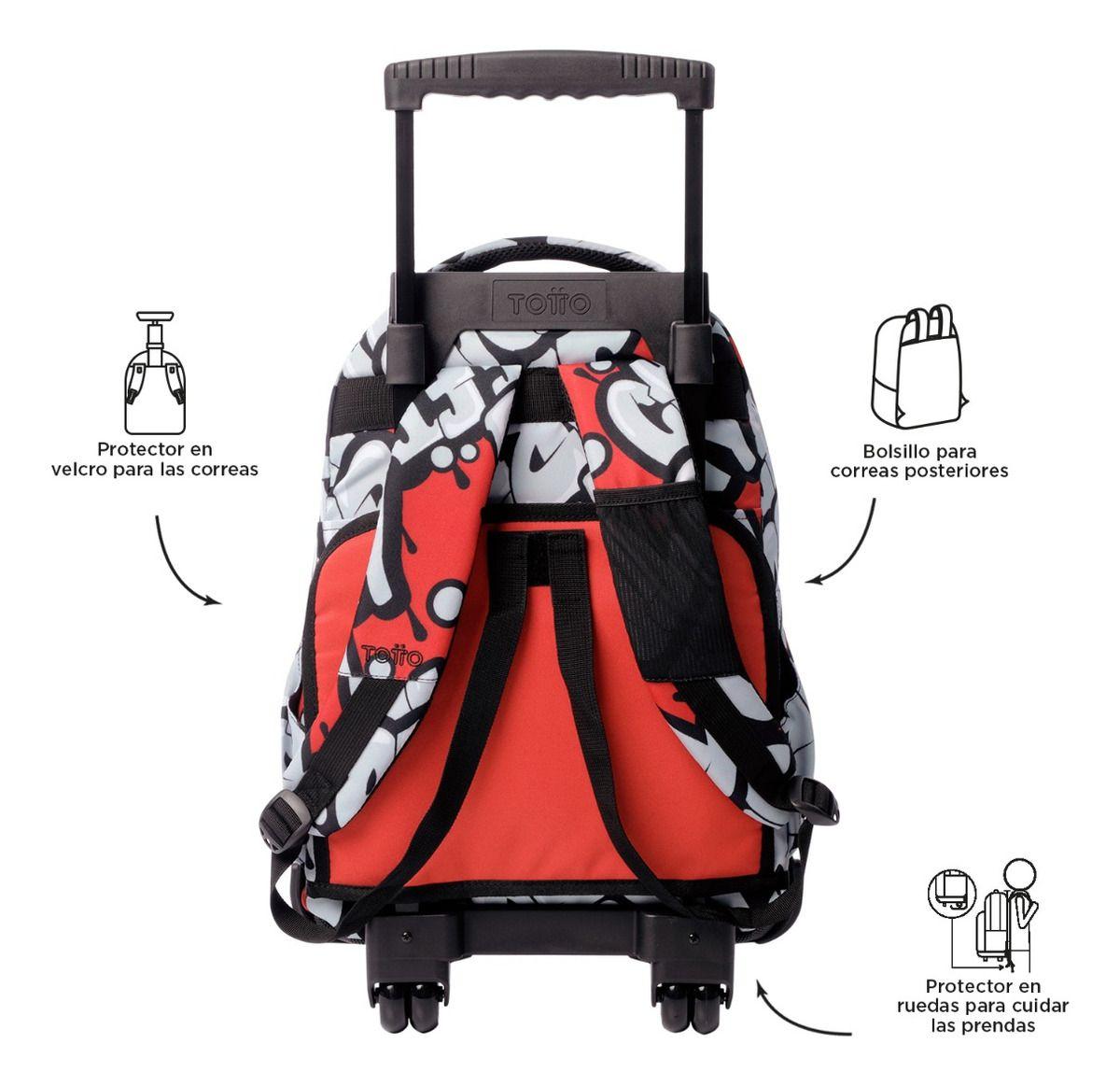 Mochila Escolar Totto Rpet Impermeable con Ruedas Niño 26L-2