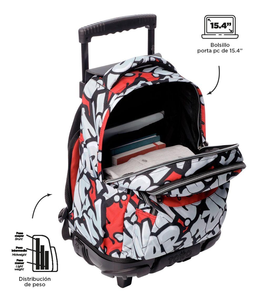 Mochila Escolar Totto Rpet Impermeable con Ruedas Niño 26L-3