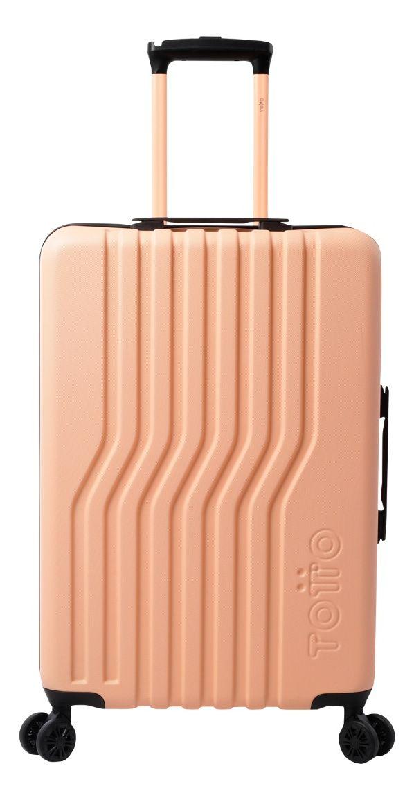 Maleta Totto Nomad Beige Mediana Ruedas 360° Moderna y Funcional-0
