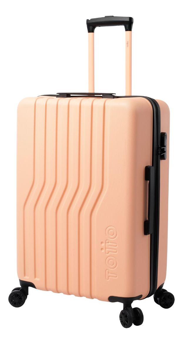 Maleta Totto Nomad Beige Mediana Ruedas 360° Moderna y Funcional-1