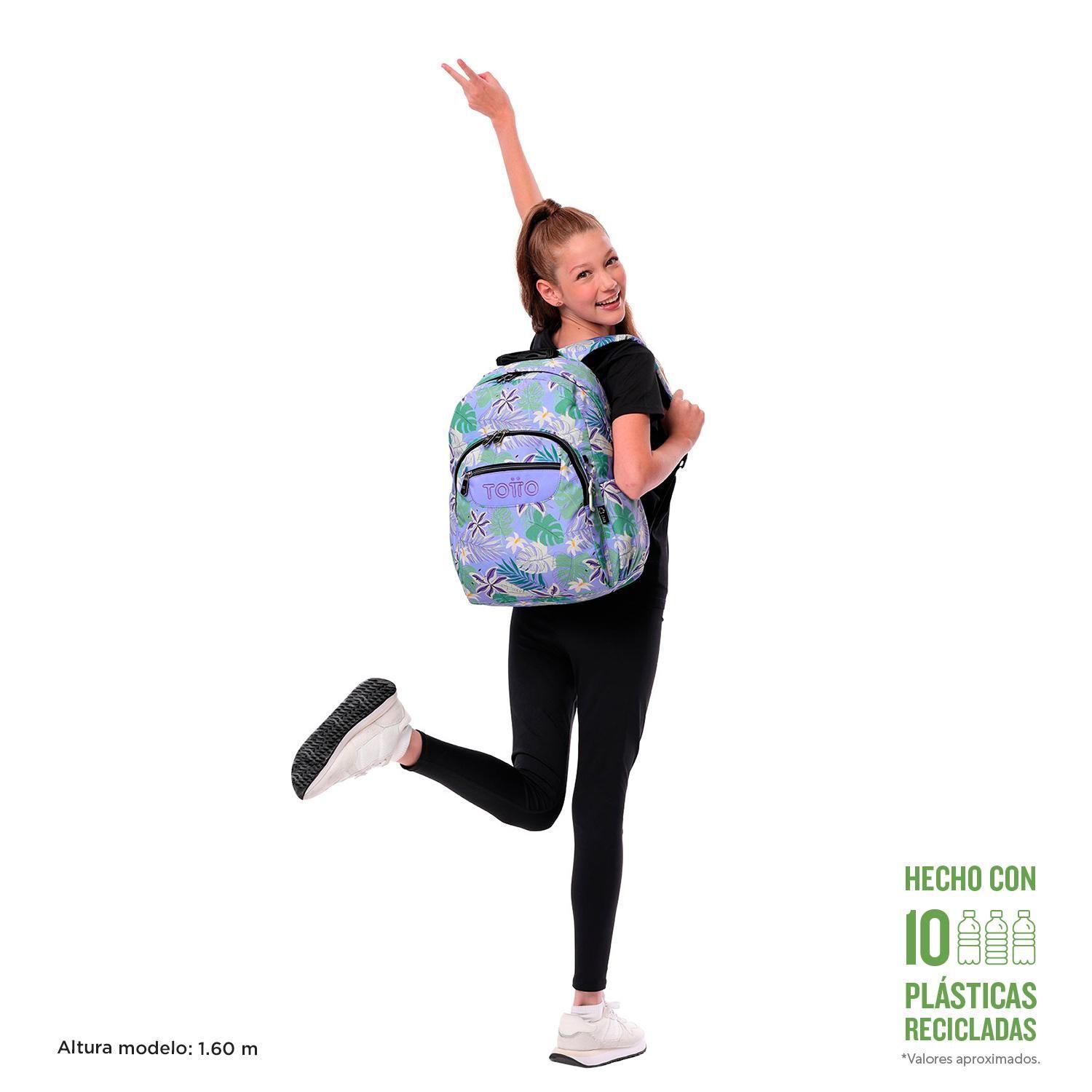 Mochila Urbana Escolar Acuarela Morado-1