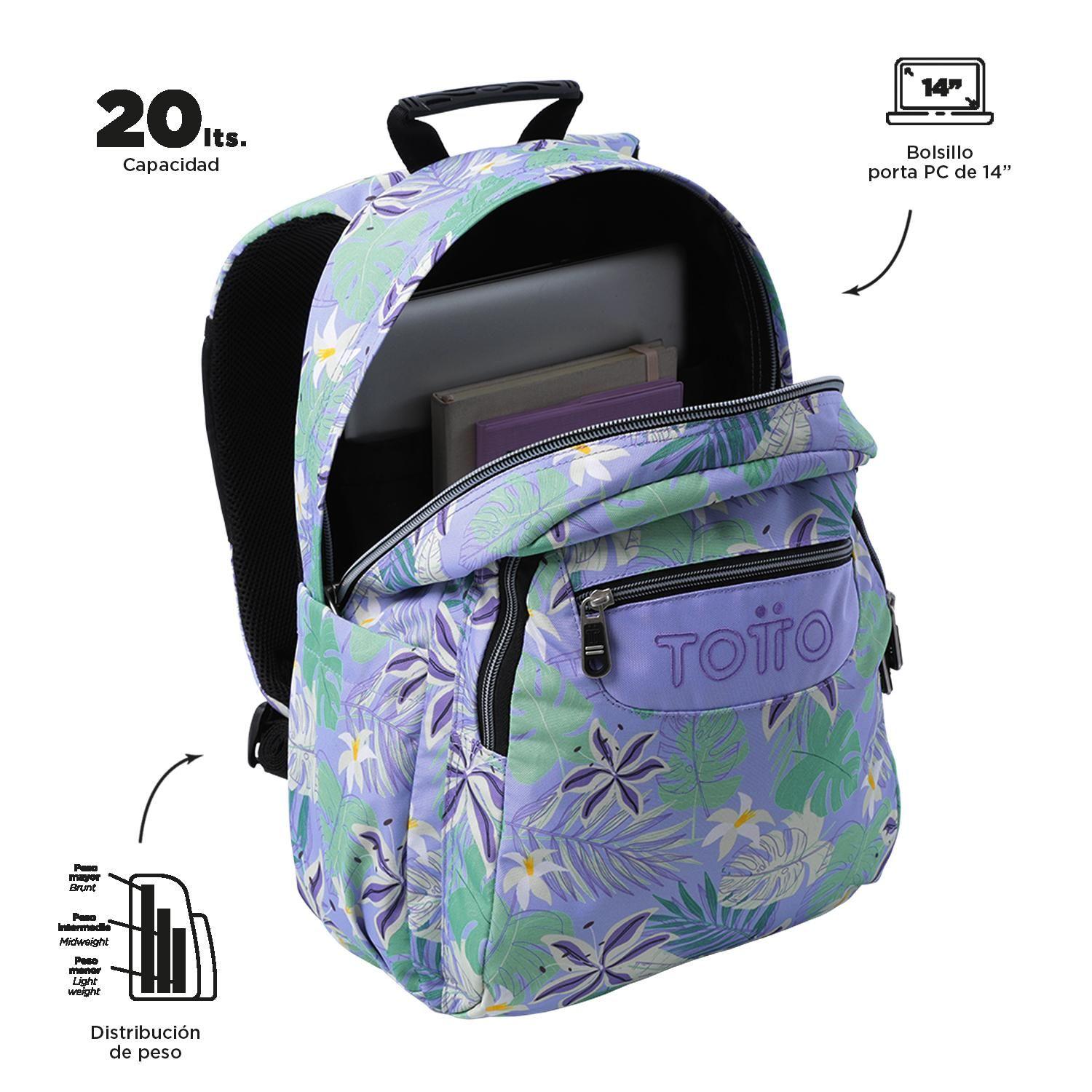 Mochila Urbana Escolar Acuarela Morado-4
