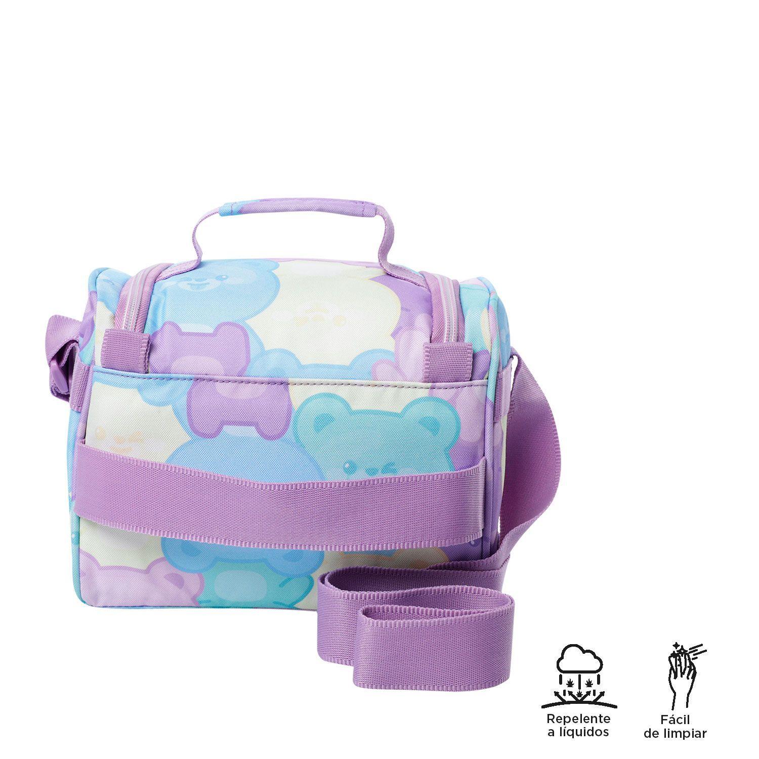 Lonchera Escolar Térmica Pizarra Para Niña Verde  Totto-4