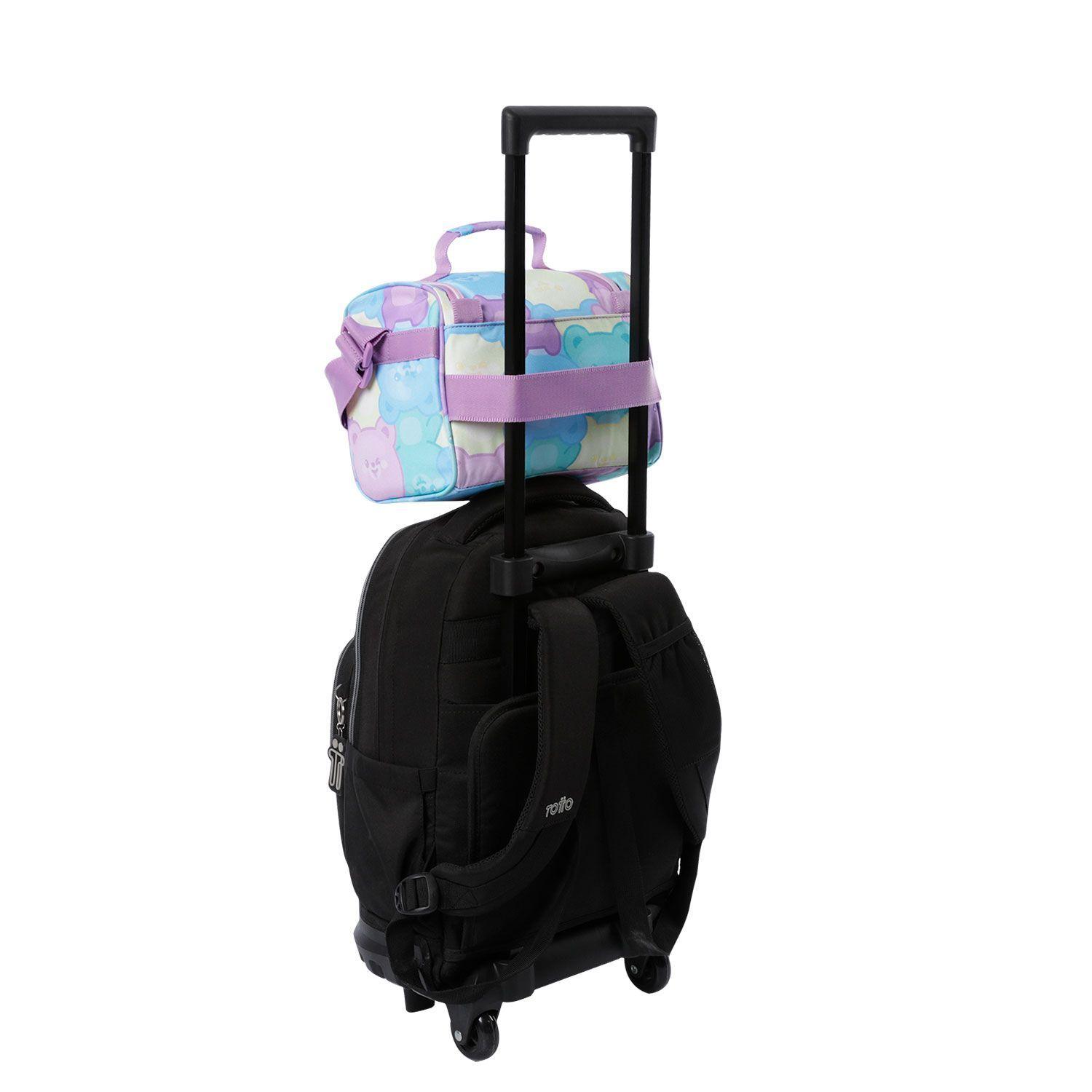 Lonchera Escolar Térmica Pizarra Para Niña Verde  Totto-5