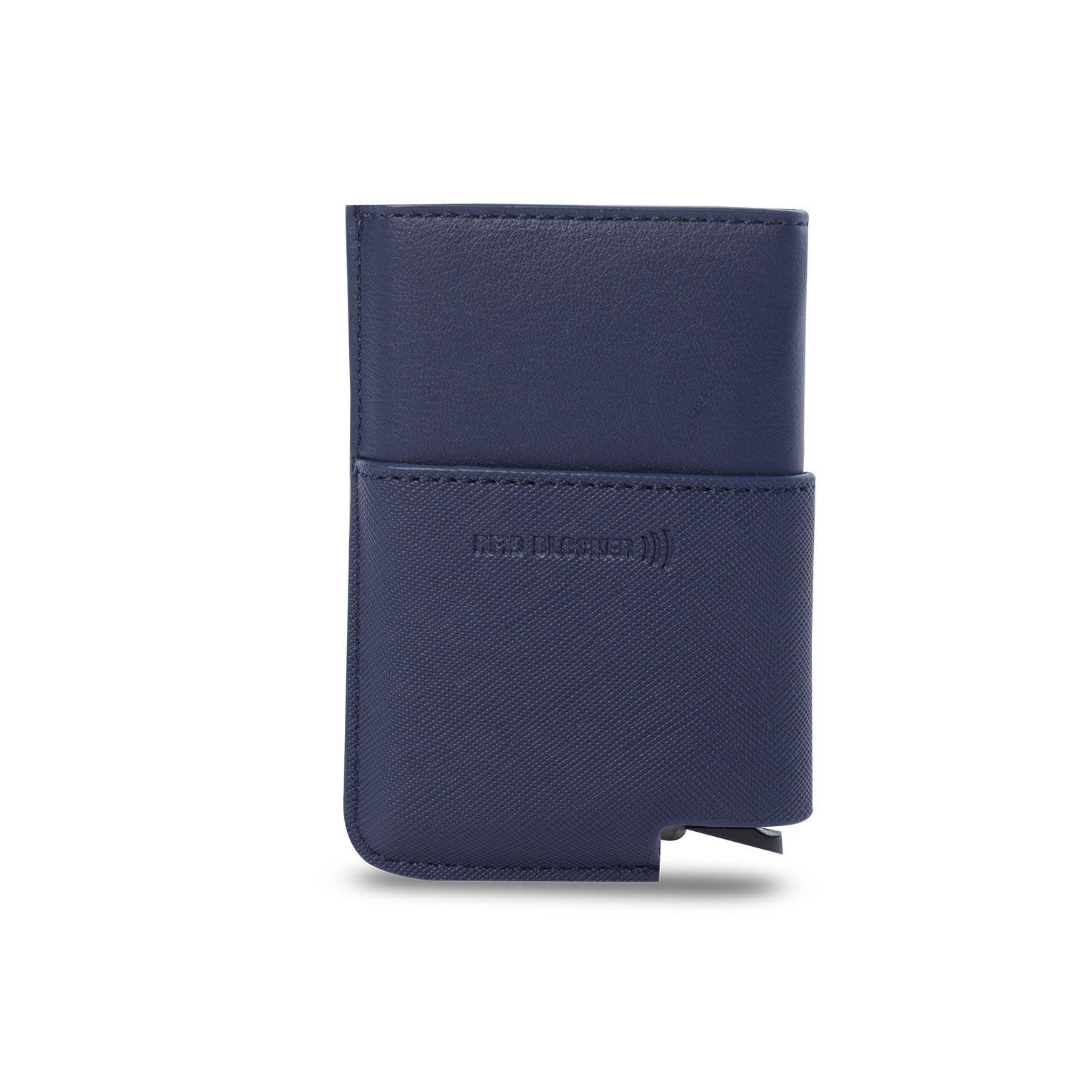 Porta Documentos Saffiano Tar con RFID Blocker Azul  Totto-4