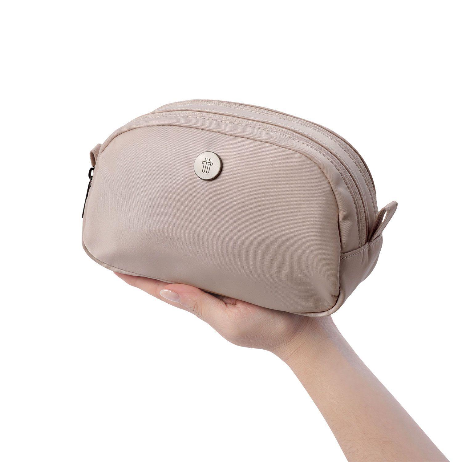 Cosmetiquera Multiuso Corneana Mediana Beige-2