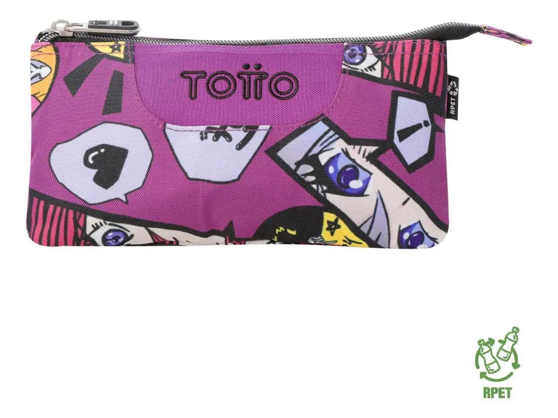 Estuche Totto Tablero Anime Fucsia-2