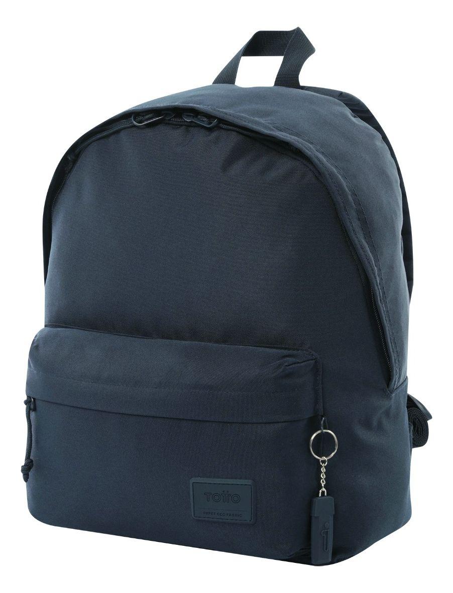 Mochila Escolar Totto Pack X2 + Estuche Multiuso Kalex Azul-2