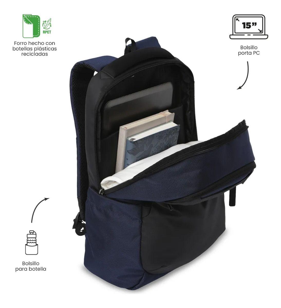 Mochila Para Oficina Pc 15  Gtx Mediano Azul-4