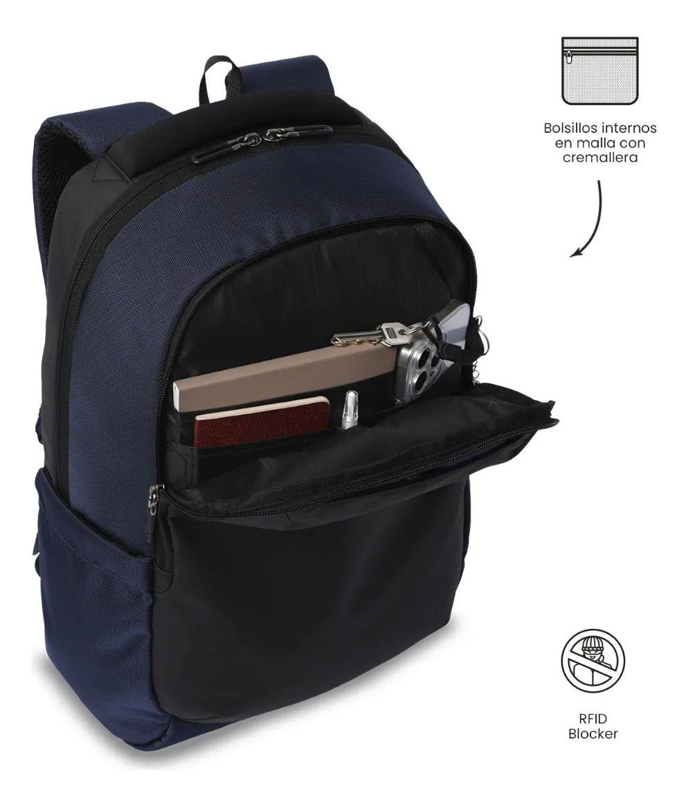 Mochila Para Oficina Pc 15  Gtx Mediano Azul-5