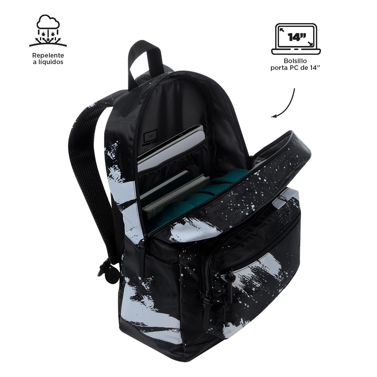 Mochila Urbana Tocax Negro Hombre-4