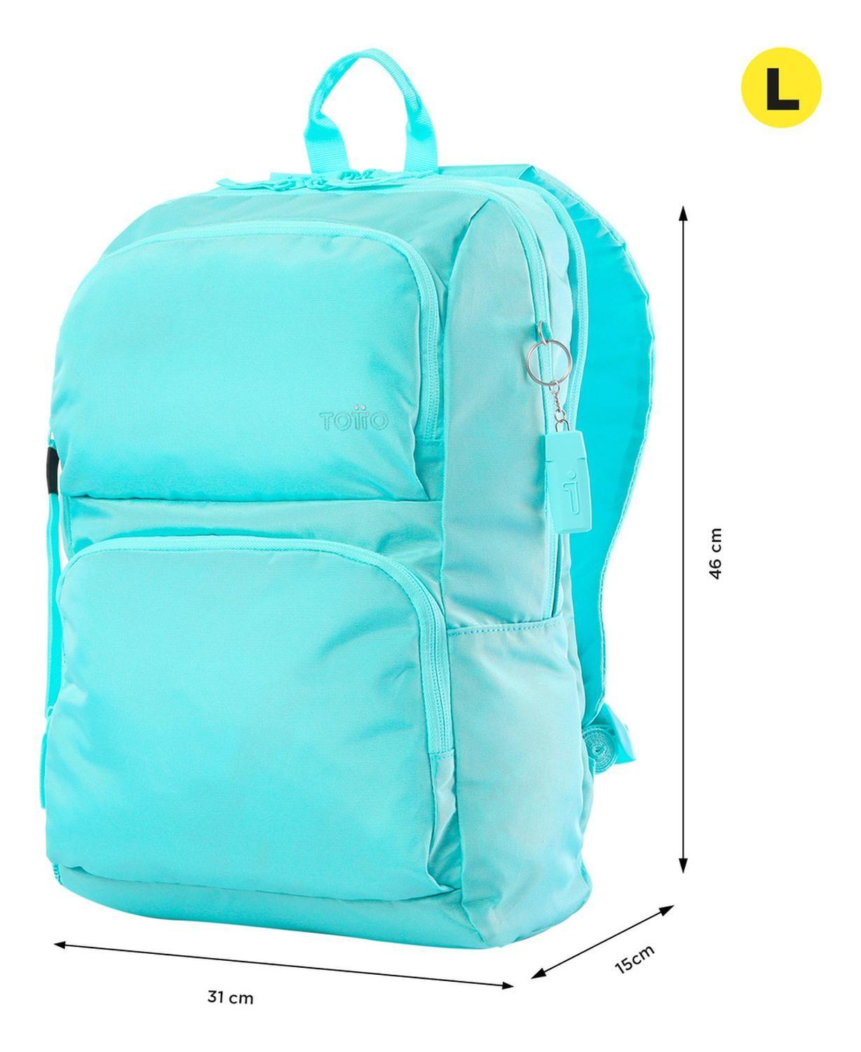 Mochila Mujer Totto Cloud Azul Limpet Shell-2