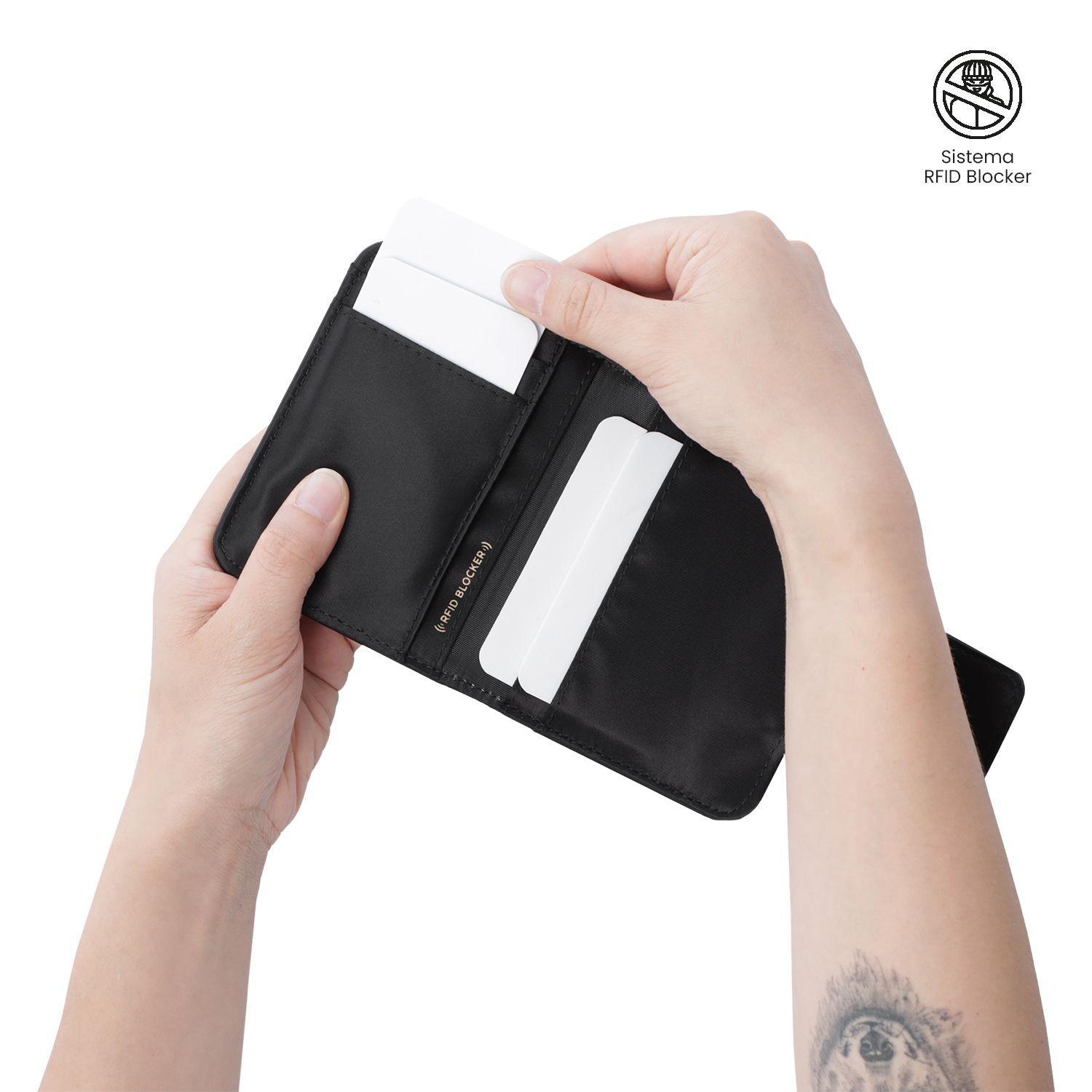 Portadocumentos Bel con RFID Blocker Negro-2