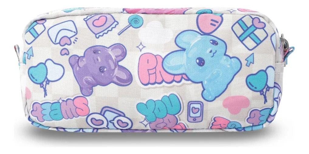 Estuche Escolar Pequeña Para Niña Sobre Blanca-4