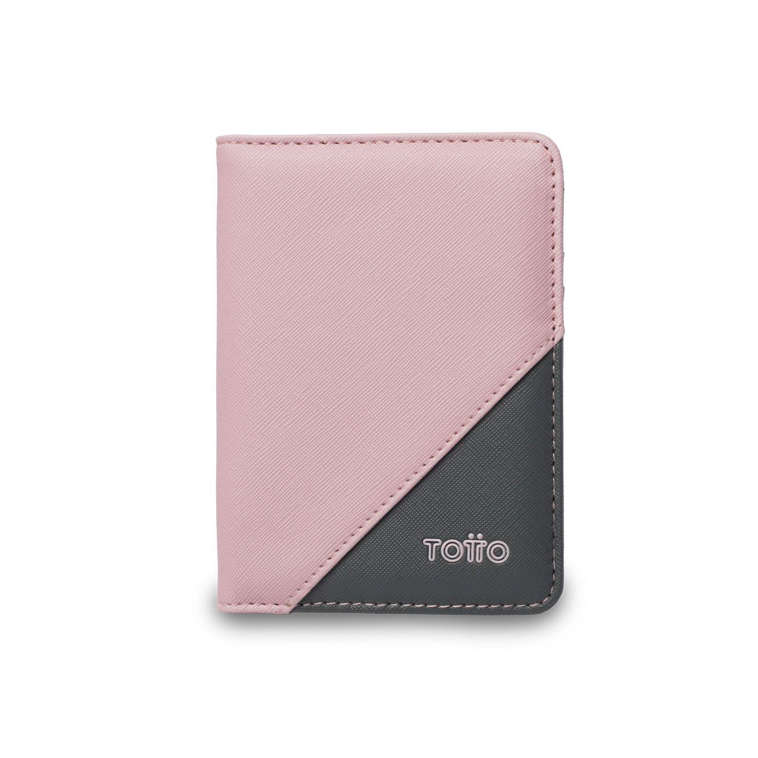 Portapasaporte Aron color Morado/Gris Pequeño-0