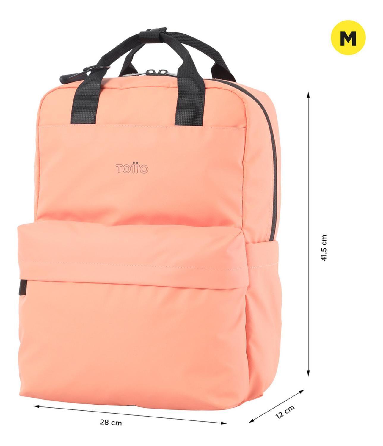 Mochila Mujer Totto Billy Naranja Cantaloupe-2