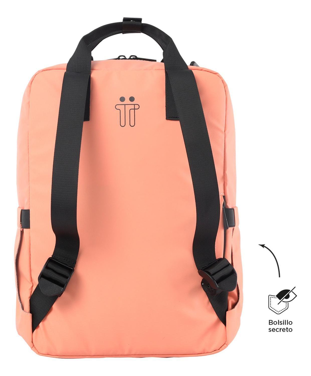 Mochila Mujer Totto Billy Naranja Cantaloupe-3