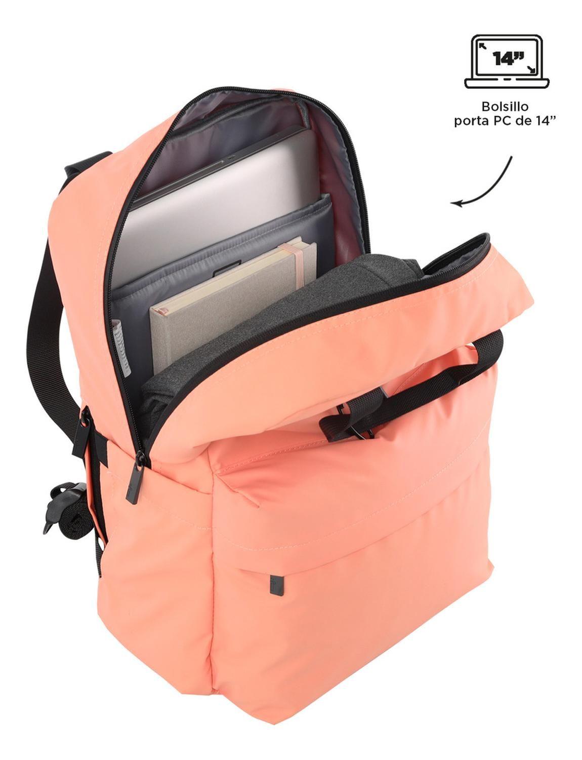 Mochila Mujer Totto Billy Naranja Cantaloupe-4