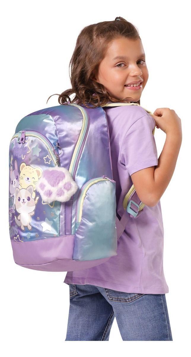 Mochila Escolar Infantil Totto Classic Friends Rpet 14 Niña-5