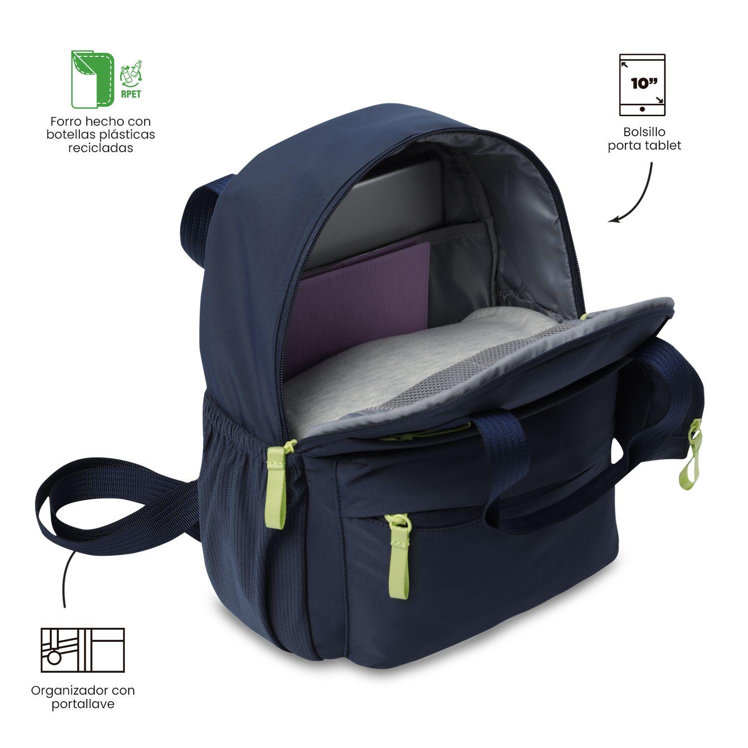 Mochila Universitaria Suzuka Azul Mujer Totto-4