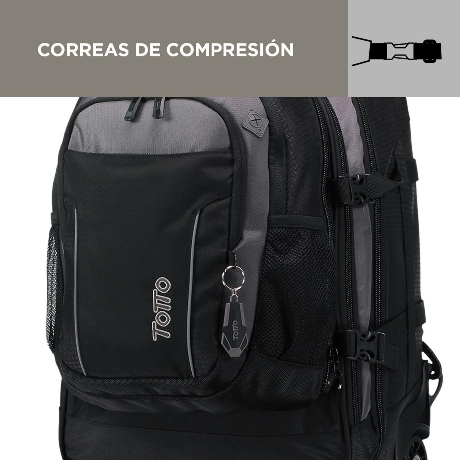 Mochila Con Ruedas Viaje Boroz Negro-4