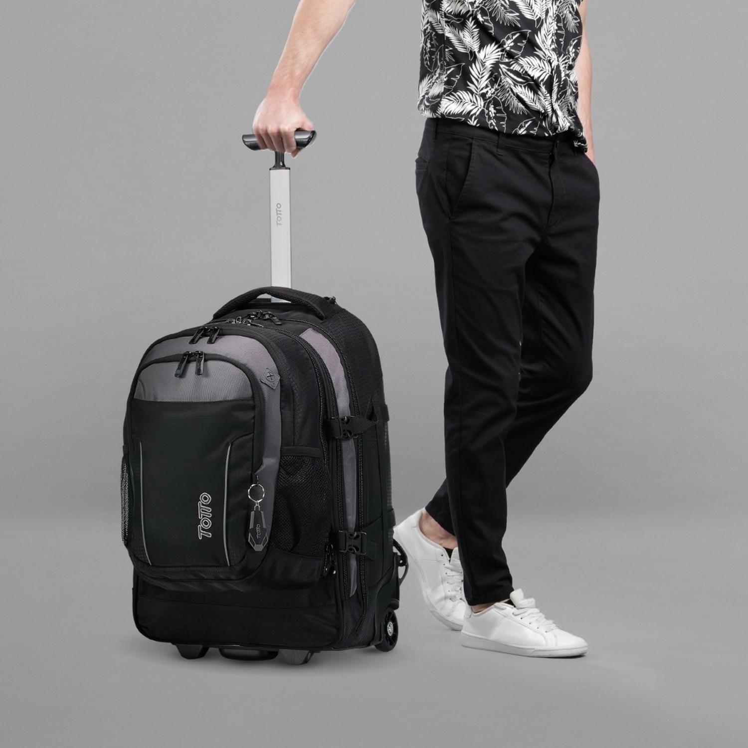 Mochila Con Ruedas Viaje Boroz Negro-6