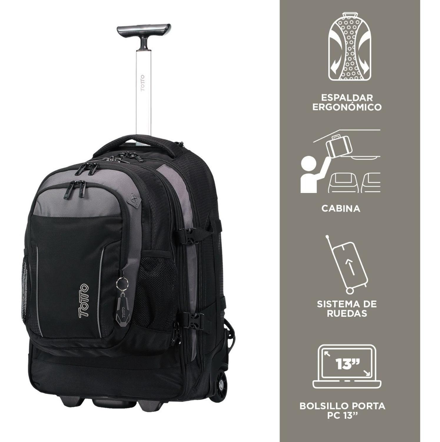 Mochila Con Ruedas Viaje Boroz Negro-7