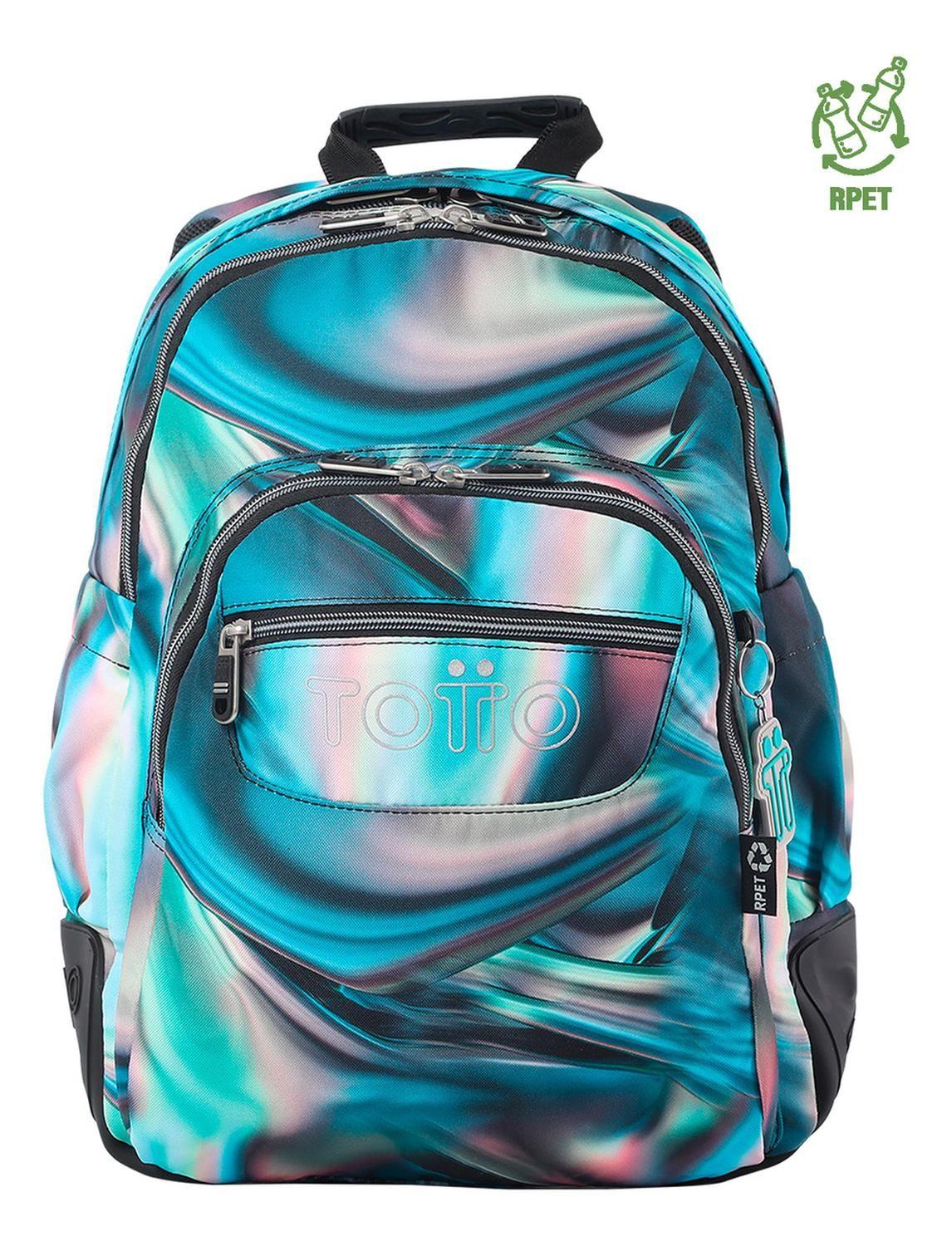 Mochila Escolar Totto Rayol Rpet Verde Zefiro-0