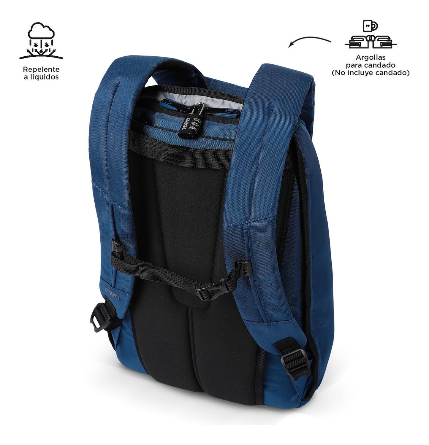 Mochila Hombre Totto Bunker Pack 4.0 Azul Poseidon-5