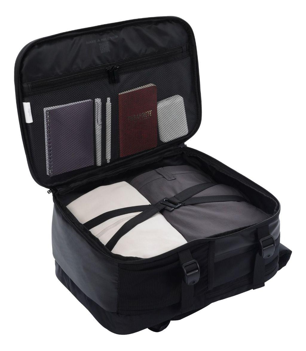 Mochila Totto City M Negra Viaje Cabina Notebook 16"-6